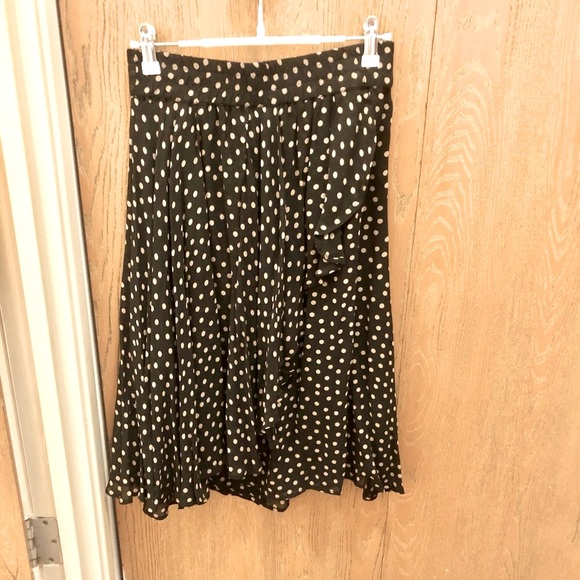 Ganni Polka Dot Print Midi Skirt - Picture 2 of 7